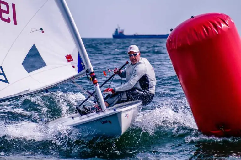 Sailing - Racing round a marker