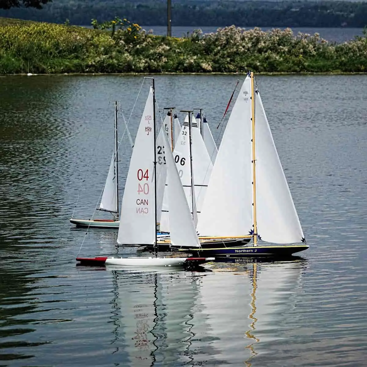 How sailing works - a fleet of sailing boats