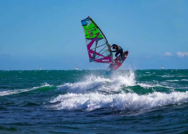 How hard is wind surfing - guy doing tricks while wind surfing